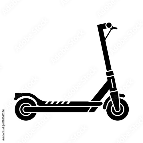 Electric Scooter Icon – E-Scooter Urban Transport Symbol for Mobility & Smart City Design