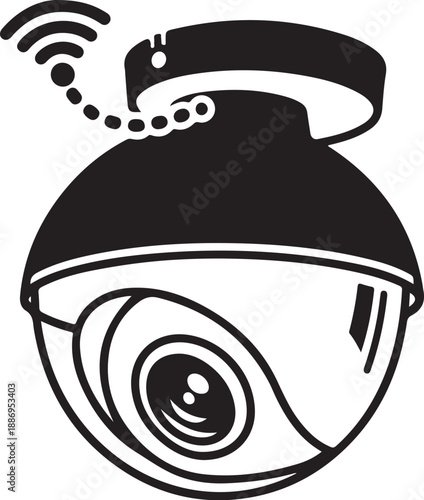 Wireless Security Camera Vector Icon