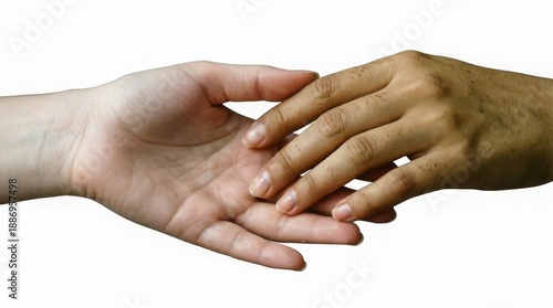 Wallpaper Mural Diverse Human Hands Gently Connecting, Symbolizing Unity and Mutual Support Torontodigital.ca