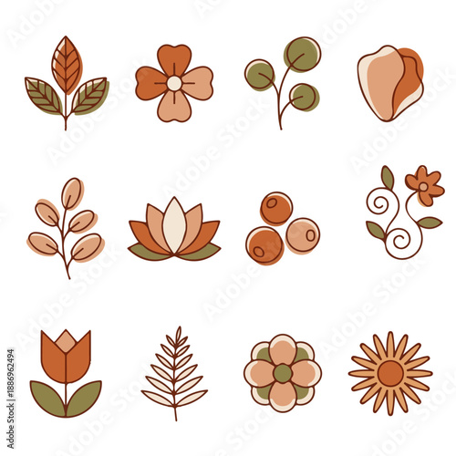Minimalist Botanical Vector Illustration