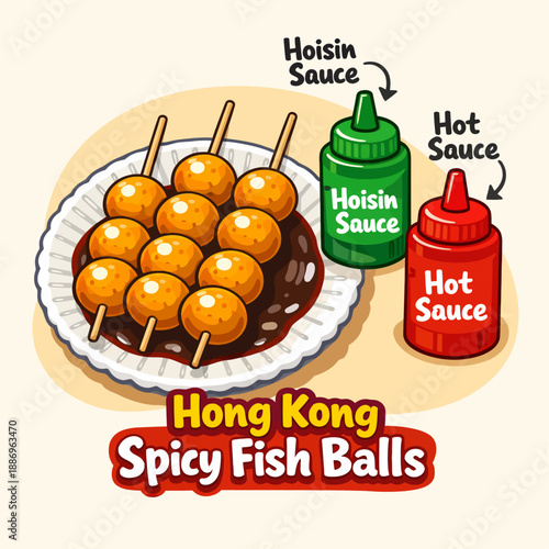 Hong Kong spicy fish balls feast