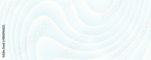 White circles stacked in blue light. 3d render eps 10.