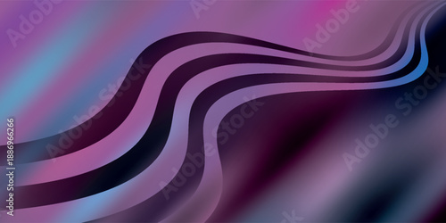 Violet background. Gradient Curved lines.