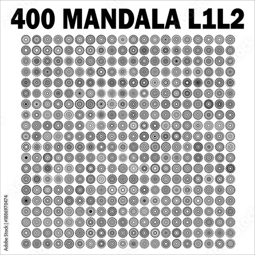various mandala collections - 400 set yoga pattern