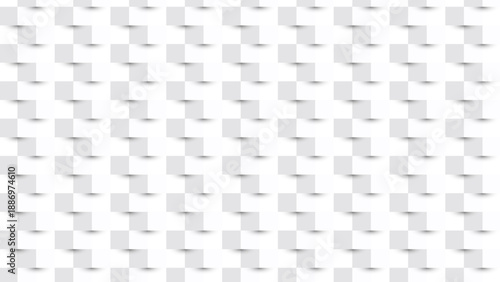 Abstract White Wall Block Pattern Background with Soft Shadow