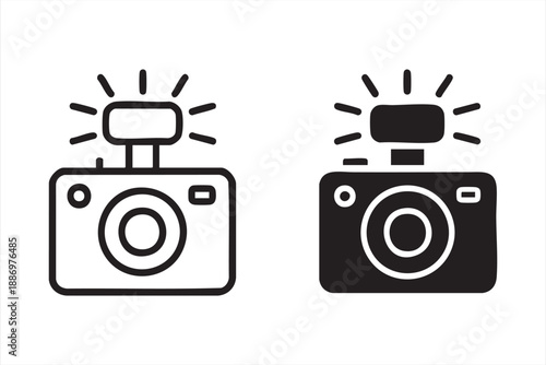 Camera Photography Icons for Photo Apps and Media Dashboards