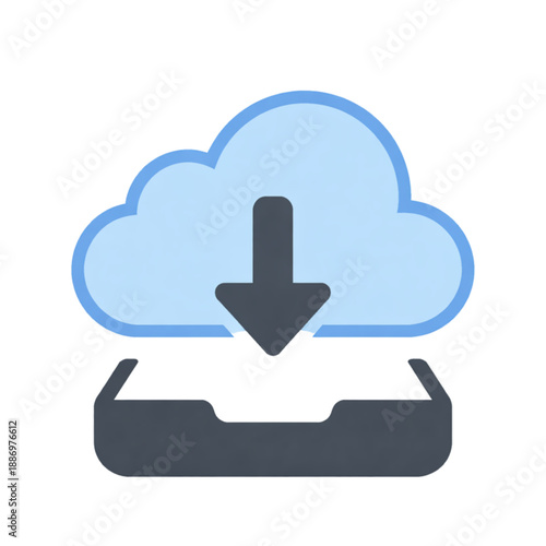 Cloud Download Tray Icon