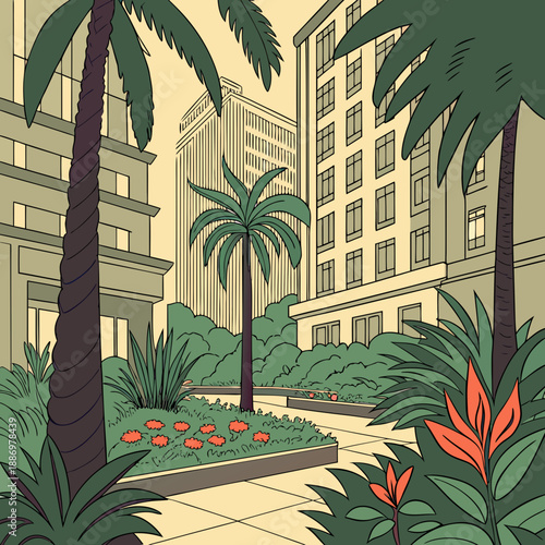 Augmented Reality Preview of a Rainforest Inspired Garden