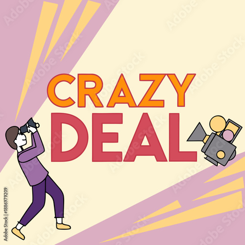 Crazy Deal Video with Shaking Text and Fast Zoom