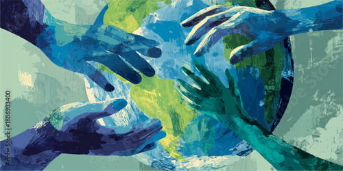 bright color watercolor drawing abstraction from spots of paint on a white paper sheet