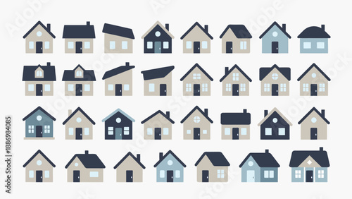 Set of Simple House Icons