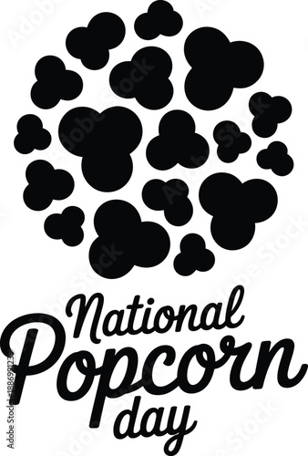 Celebrate national popcorn day with a fun and festive design