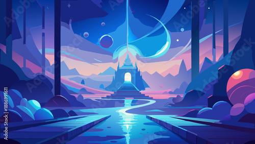 abstract background with stars