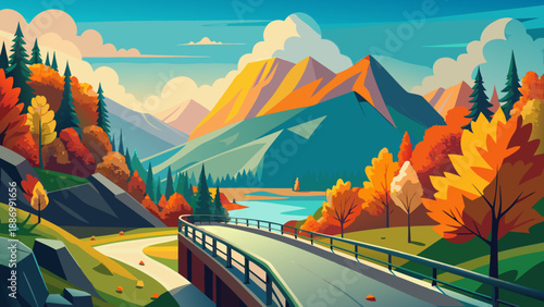 car in the mountains