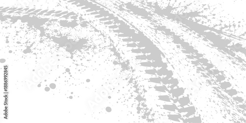 An abstract grunge vector illustration featuring a textured vintage paper surface with dirty black paint splatters and a rough stone wall pattern for an old winter backdrop design