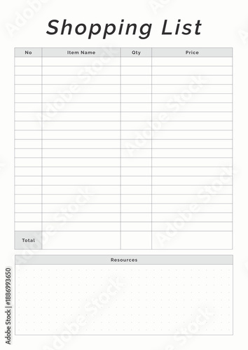 Shopping List