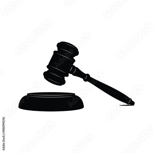 Judge Gavel Vector Illustration