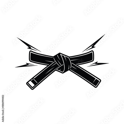 Karate Belt Illustration Design
