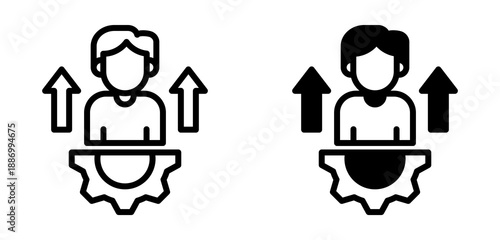 Self Development Icon Collection line & Mixed Style 