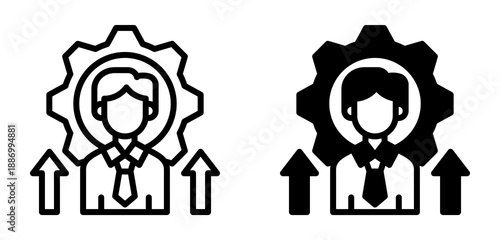 Self Improvement Icon Collection line & Mixed Style 