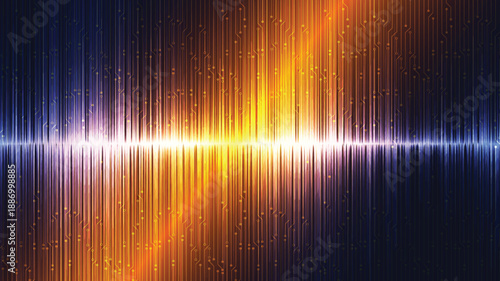 Modern Equalizer Light Sound Wave Background,technology and earthquake wave diagram concept,design for music studio and science,Vector Illustration.
