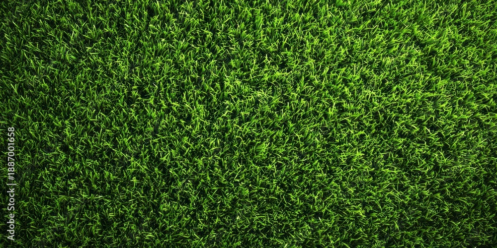 Obraz premium Lush green grass texture provides a vibrant, natural background.