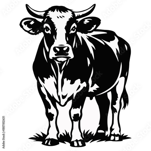 Cow Vector Art Design Logo