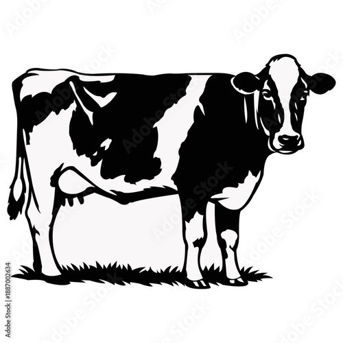 Cow Vector Art Design Logo