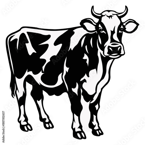 Cow Vector Art Design Logo