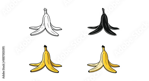 Different stages of banana ripening process
