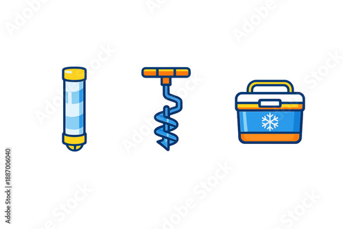 Different tools for outdoor activities in preparation for various tasks and needs