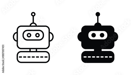 robot icons vector.