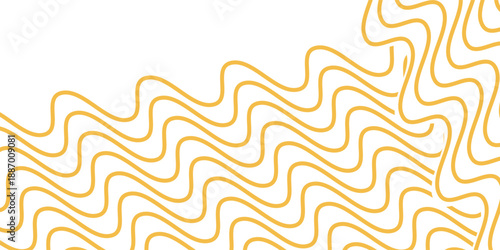 Yellow instant noodles, pasta, and spaghetti. illustration