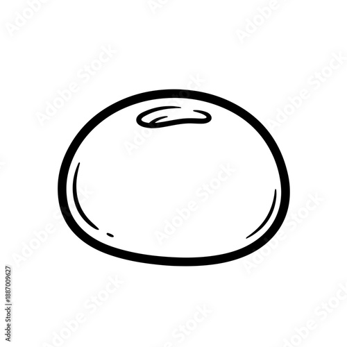  Minimalist Hand-Drawn Mochi Icon