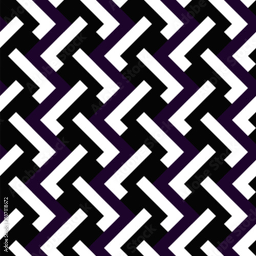 Seamless three color pattern background - abstract repeating vector illustration