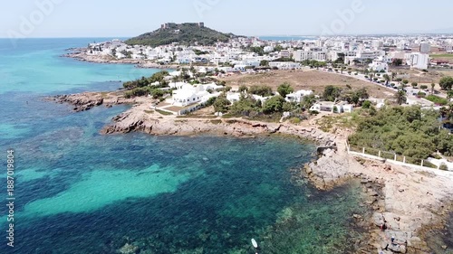 Kelibia From the skies - Drone Shot - Tunisia Beach