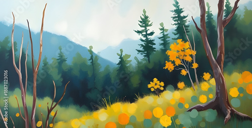 abstract, landscape, oil, painting, art, canvas, texture, brush, stroke, pigment, color, bold, expressive, creative, modern, contemporary, scenic, nature, horizon, hills, plains, field, sky, clouds, s