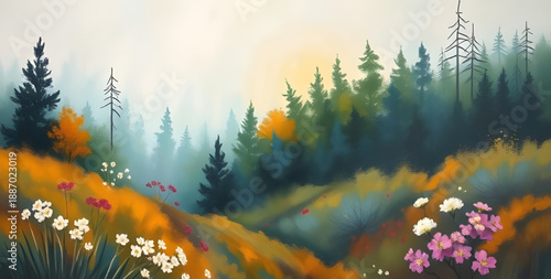 abstract, landscape, oil, painting, art, canvas, texture, brush, stroke, pigment, color, bold, expressive, creative, modern, contemporary, scenic, nature, horizon, hills, plains, field, sky, clouds, s