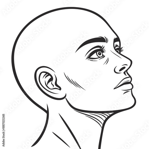 Hyperrealistic human face with subtle distortions, detailed portrait exploring the uncanny valley and artificiality, AI concept