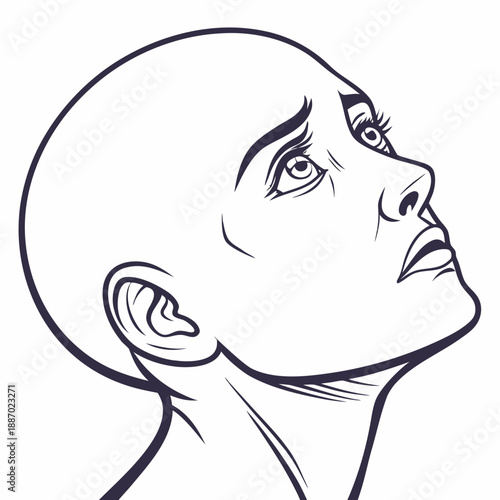 Hyperrealistic human face with subtle distortions, blending organic and artificial features, close-up portrait, AI concept art