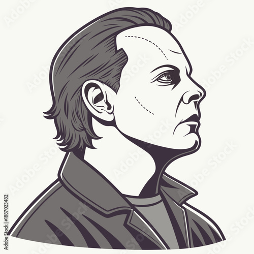 Lifelike Wax Figure Portrait with Detailed Skin Texture, Exhibiting Uncanny Realism and Artistic Craftsmanship in a Museum Setting