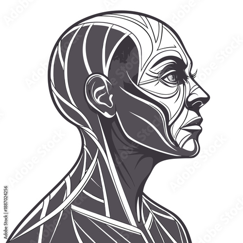 Hyper-Realistic Human Replica with Subtle Facial Imperfections, Blurring the Line Between AI and Biology.