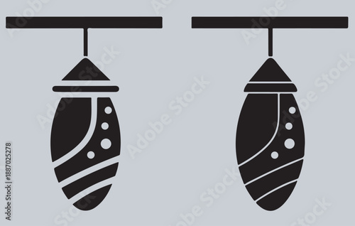 two set of different type of coco silhouette Vector Art Illustration