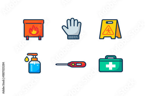 Safety icons collection