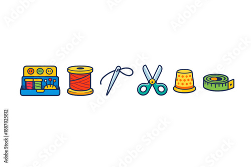 Sewing Icons Set