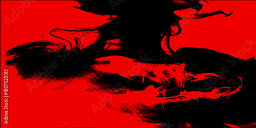 Black and red grunge texture. Scary red black scary background