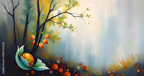 abstract, landscape, oil, painting, art, canvas, texture, brush, stroke, pigment, color, vibrant, expressive, creative, modern, contemporary, scenic, nature, horizon, mountains, hills, valley, sky, cl