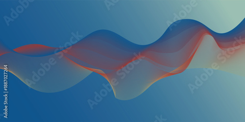 Abstract Colorful Gradient Wave Background with Soft FlowAbstract Colorful Gradient Wave Background with Soft Flow
