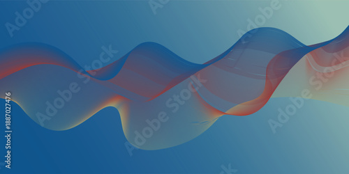 Abstract Colorful Gradient Wave Background with Soft FlowAbstract Colorful Gradient Wave Background with Soft Flow