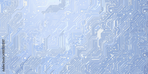 Intricate blue circuit board pattern a detailed technological background texture
